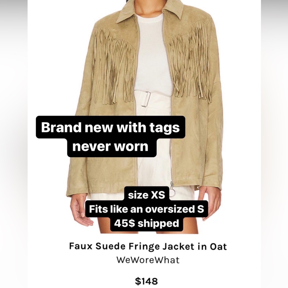 Suede fringe jacket.